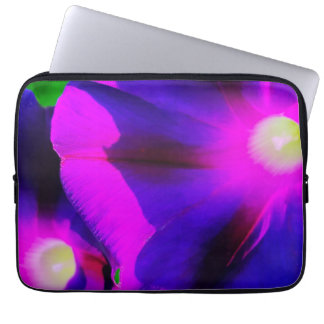 Glorious Morning Glory Flowers Laptop Sleeve