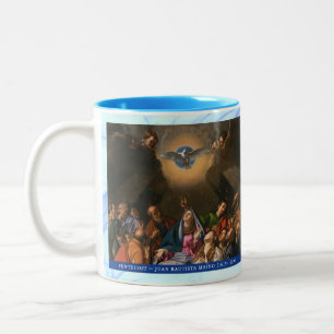 Glorious Mysteries of the Rosary Item #3: Descent Two-Tone Coffee Mug