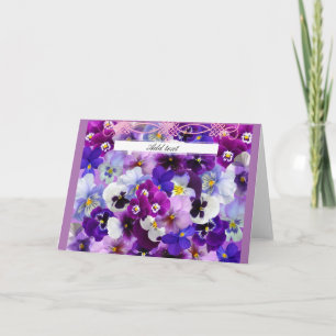 Glorious Pansies Template