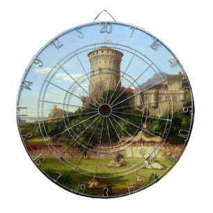 Glorious Past (Mediaeval Joust) (Vintage Art) Dartboard