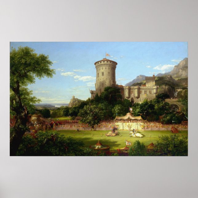 Glorious Past (Mediaeval Joust) (Vintage Art) Poster (Front)