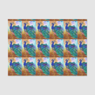 Glorious Peacock Alcohol Ink Tissue Paper