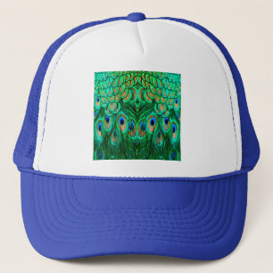 Glorious Peacock Feathers Trucker Hat