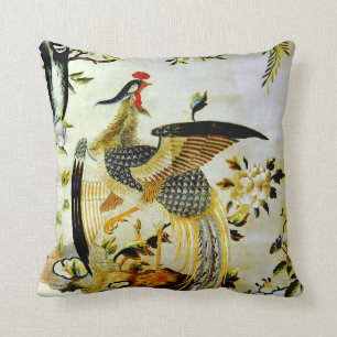 Glorious phoenix antique Chinese embroidery Cushion