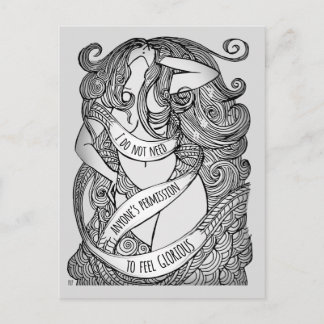 Glorious Postcard in Grey