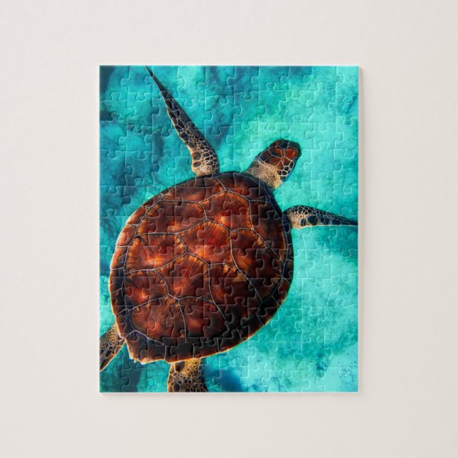 Glorious Sea Turtle Jigsaw Puzzle (Vertical)