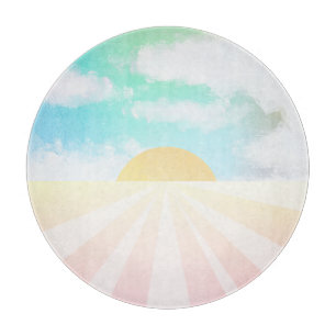 Glorious Sunrise Coaster Cutting Board