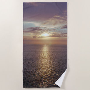 Glorious Sunrise Over The Ocean Beach Towel