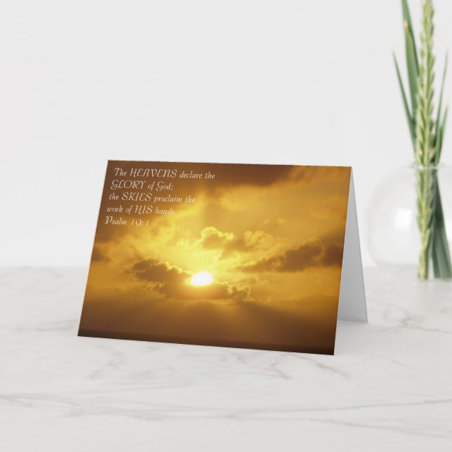 Glorious Sunset Card (Front)