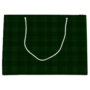 Glory Christmas Green Tartan Large Gift Bag