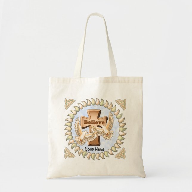 Glory Cross Christian  Tote Bag (Front)