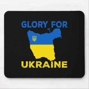 Glory For Ukraine Slava Ukraini Island Soldier Mouse Pad