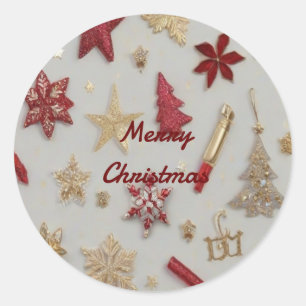 Glory of Christmas Classic Round Sticker