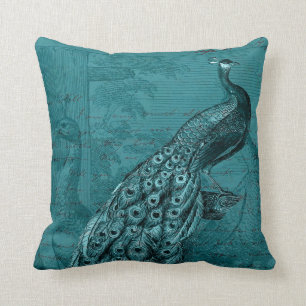 Glory of the Peacock #2 Cushion