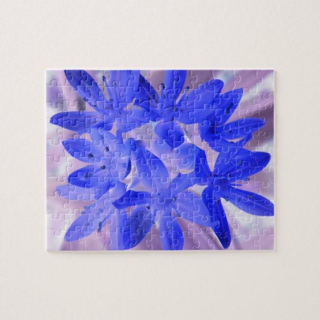 Glory of the Snow Shocking Blue Puzzle (Horizontal)