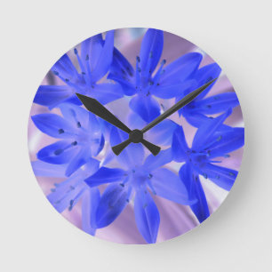 Glory of the Snow Shocking Blue Wall Clock