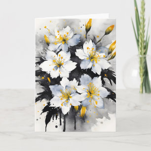 Glory of the Snow - Watercolor flowers Card