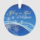Glory to God Blue Skies Personalised Ornament