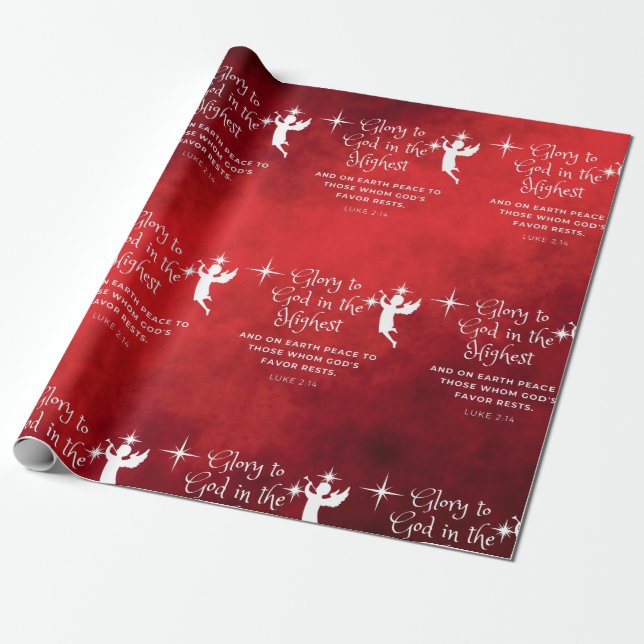 Glory to God in the HIghest! Christmas   Wrapping Paper (Unrolled)