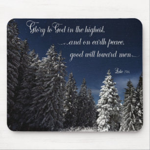 Glory to God - Luke 2:14 Mouse Pad
