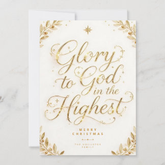 Glory To God Majestic Christmas TMF26 Holiday Card