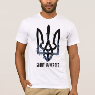 Glory to Heroes. UKRAINE. Trident. Tri-Blend Shirt