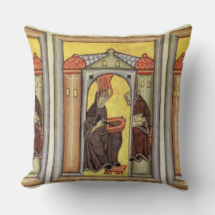 glory to hildegard of bingen cushion
