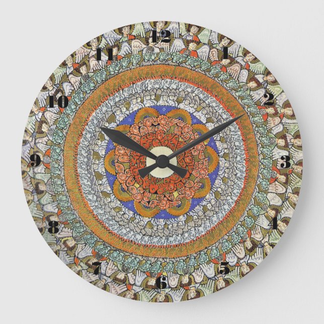 glory to hildegard of bingen large clock (Front)
