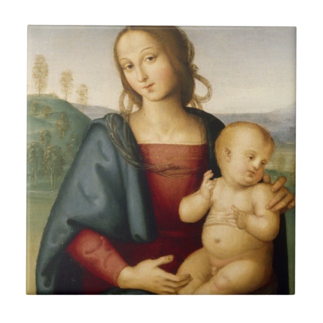 GLORY TO JESUS AND MARY CERAMIC TILE (Front)