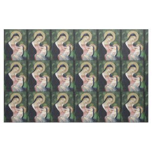 glory to jesus and mary fabric