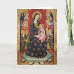 GLORY TO JESUS AND MARY HOLIDAY CARD
