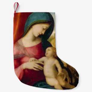 glory to Jesus and Mary Small Christmas Stocking