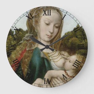 Glory to Jesus and Mary Square Wall Clock
