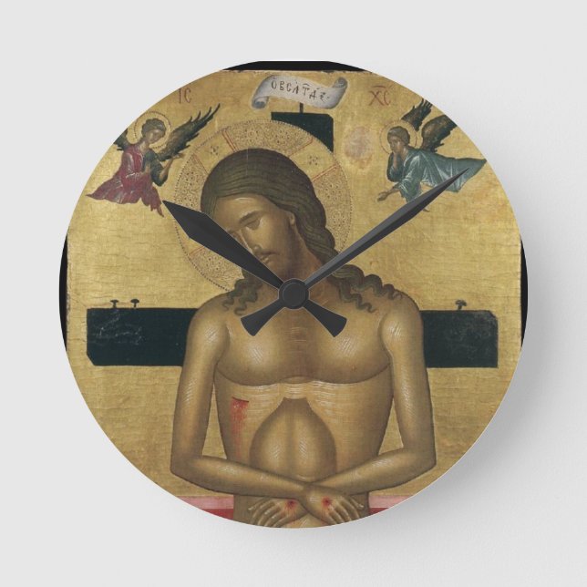 GLORY TO JESUS CHRIST ROUND CLOCK (Front)