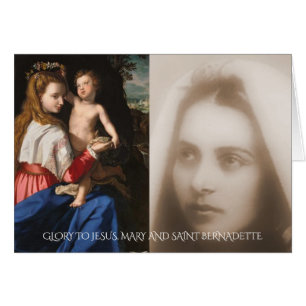 GLORY TO JESUS, MARY AND SAINT BERNADETTE