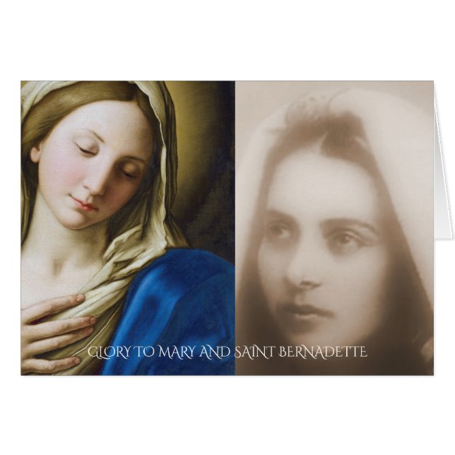 GLORY TO MARY AND SAINT BERNADETTE (Front Horizontal)