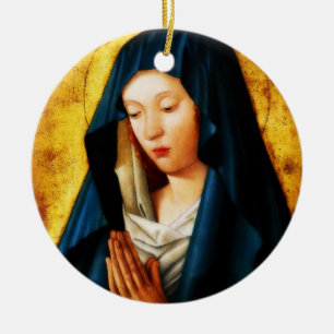 Glory To Mary Ceramic Tree Decoration