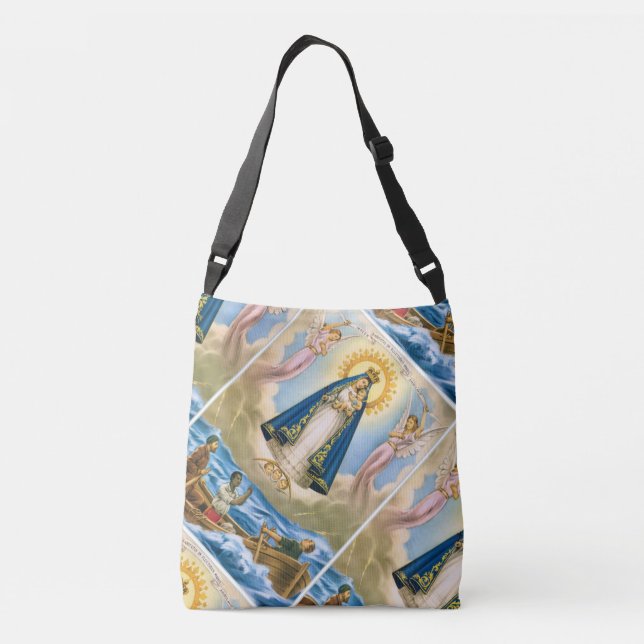 GLORY TO OUR LADY OF CHARITY CROSSBODY BAG (Back)