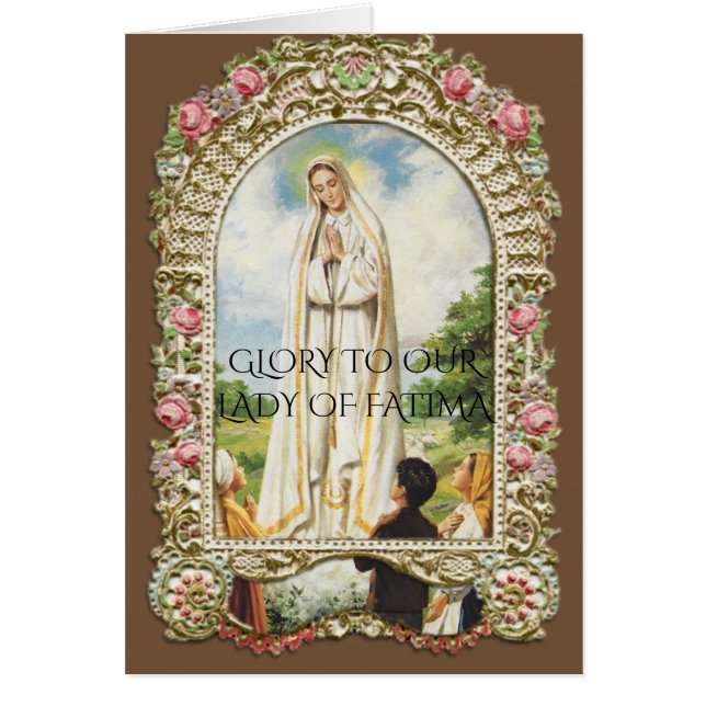 glory to our lady of fatima w/fatima prayer (Front)
