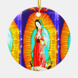Glory To Our Lady Of Guadalupe    Ceramic Ornament