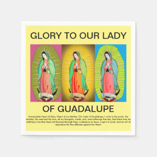 glory to our lady of guadalupe napkin