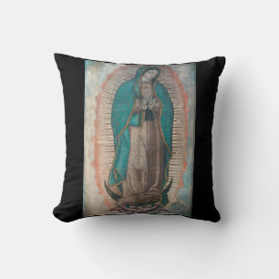 glory to our lady of guadalupe throw pillow