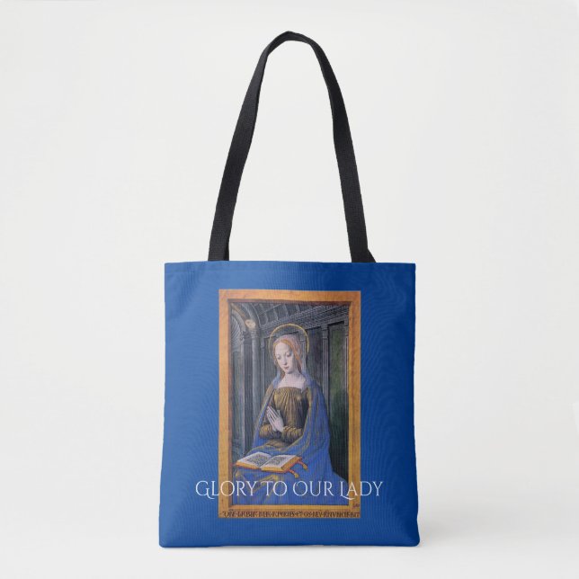 glory to our lady tote bag (Front)