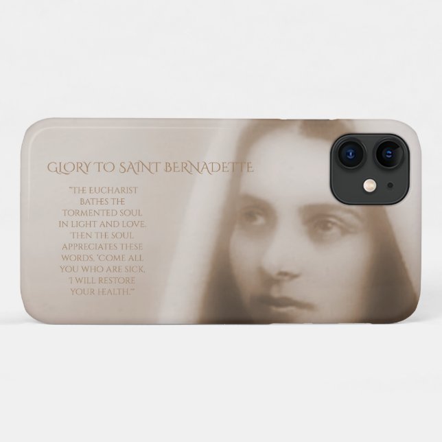 glory to saint bernadette Case-Mate iPhone case (Back (Horizontal))