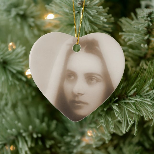 Glory to Saint Bernadette Ceramic Ornament (Tree)