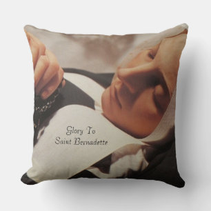 Glory To Saint Bernadette Cushion