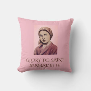 GLORY TO SAINT BERNADETTE CUSHION