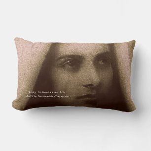 Glory To Saint Bernadette Lumbar Cushion
