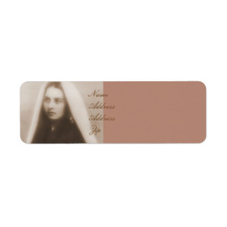 glory to saint bernadette return address label
