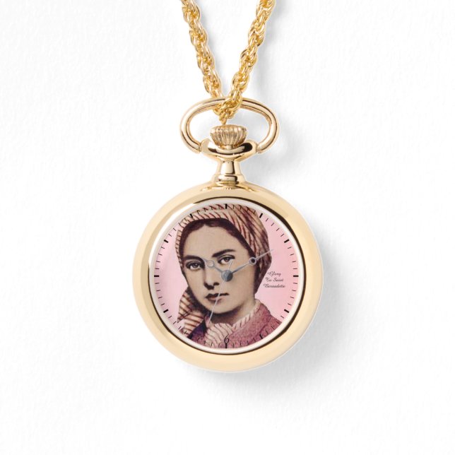 glory to saint bernadette wrist watch (Front)